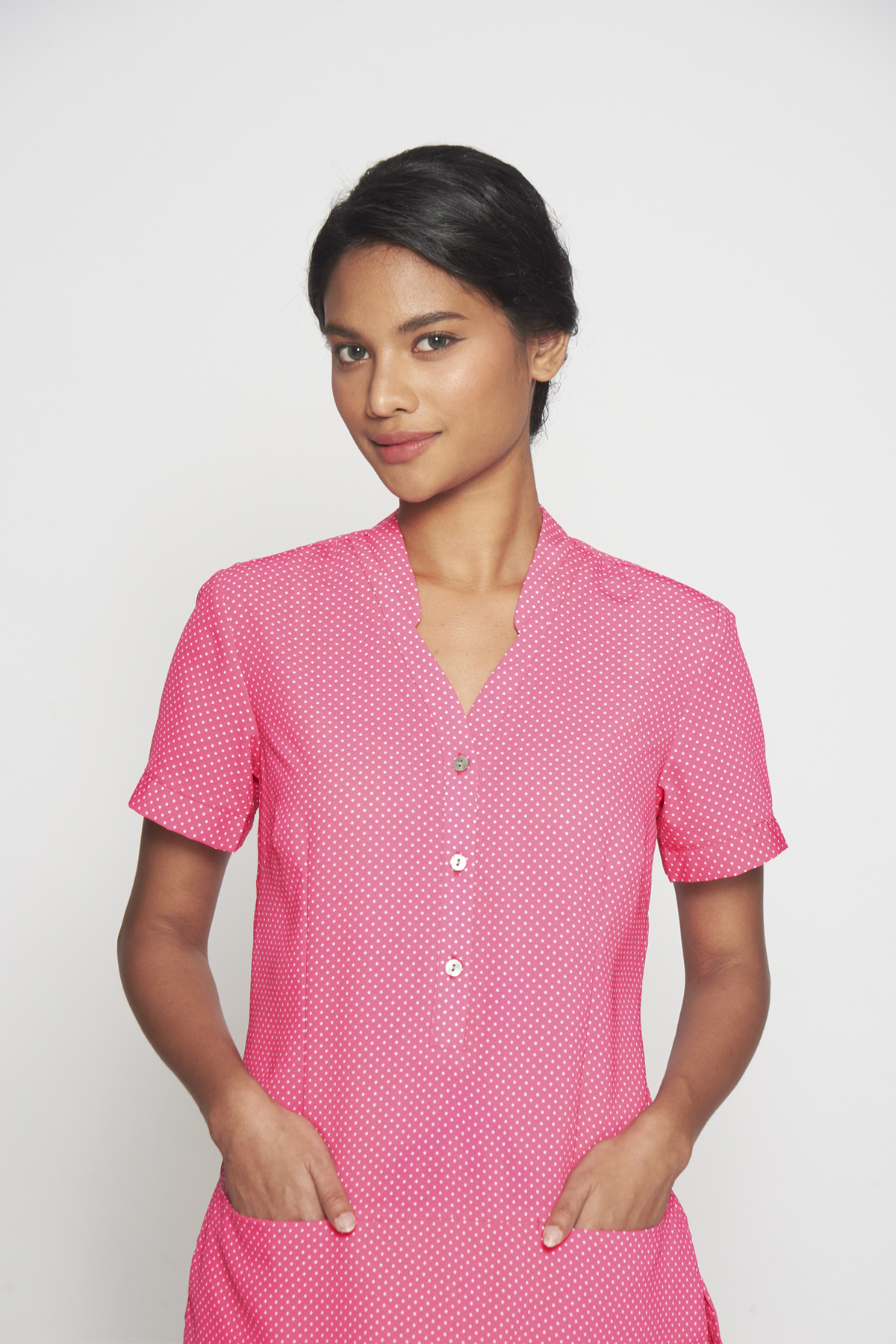 City Stretch Spot Tunic 2174