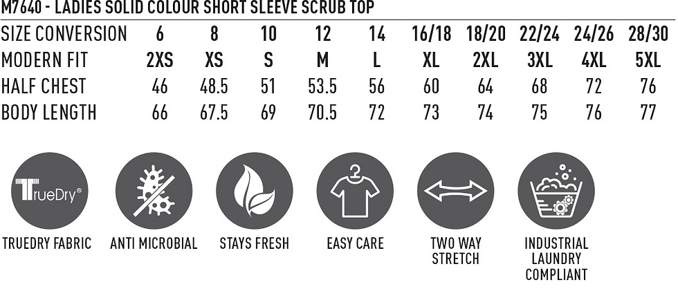 Thumbnail: Ladies' Crossover V-Neck Scrubs Top M7640