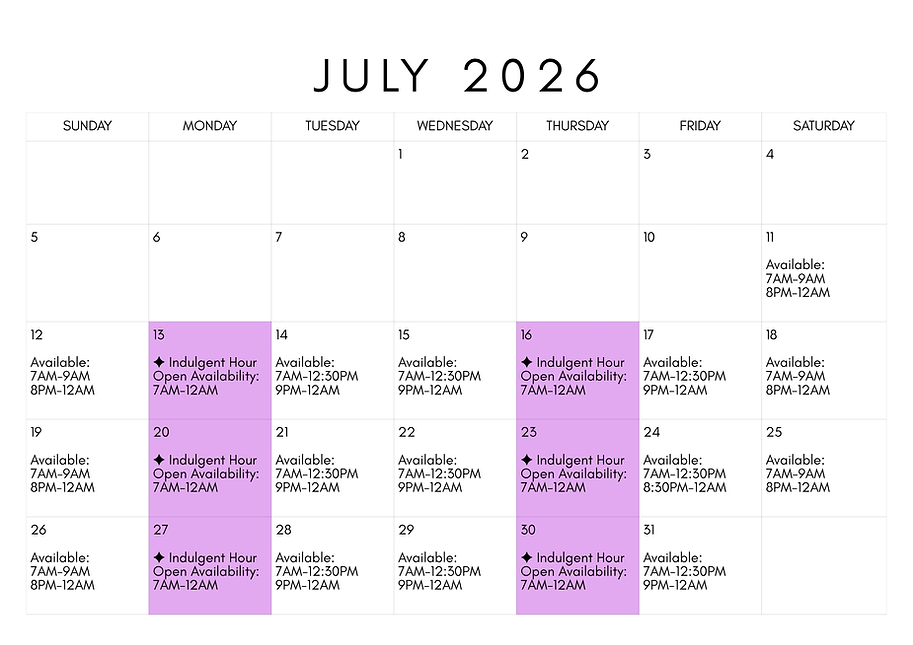 july calendar