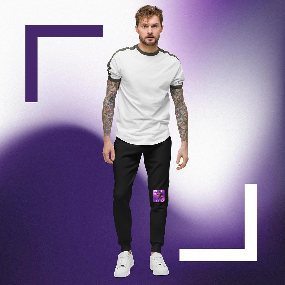 Thumbnail: Unisex fleece EuroSkull sweatpants