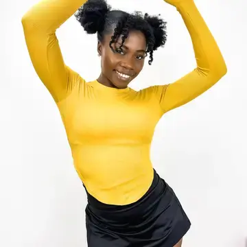 front view of Slim Fit Long Sleeve Contouring Top