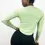 Thumbnail: backside of green Slim Fit Long Sleeve Contouring Top