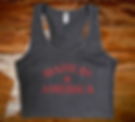 Made In America Cropped Tank Top