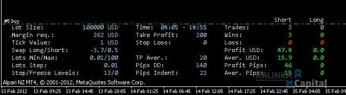 инфо панель торговых условий и настроек форекс эксперта
