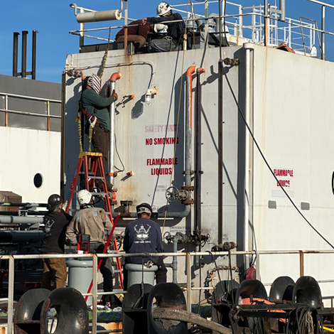 Sturdy Marine Welding - Fuel Piping On Day Tank
