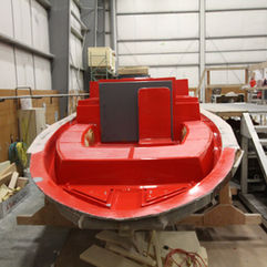 Bow of SeaPiper 37 Deck Mold