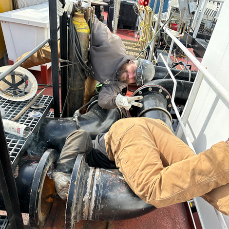 Sturdy Marine Welding - Ballast Water Treatment Pipe Modification