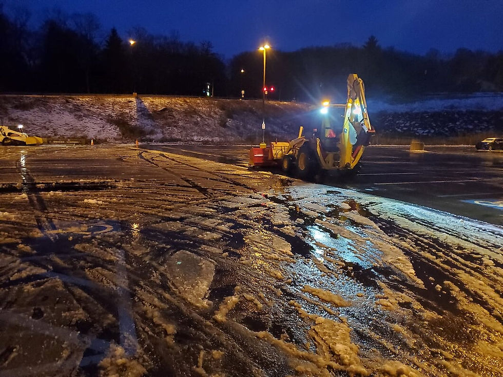 Differences between commercial and private plowing contractors.