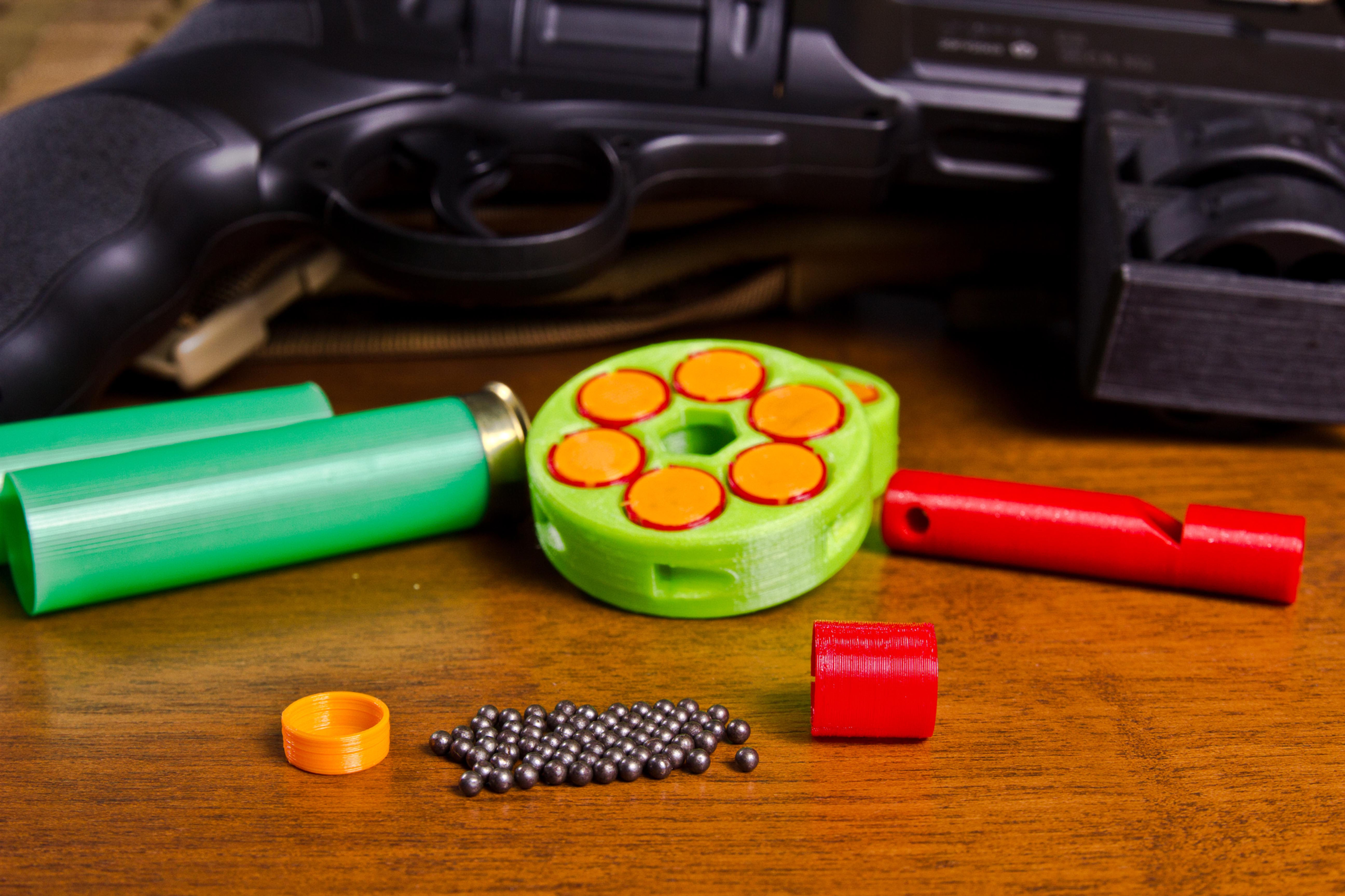 Buck-bird shot steel BB with rubber sabot for HDR 50 T4E Umarex