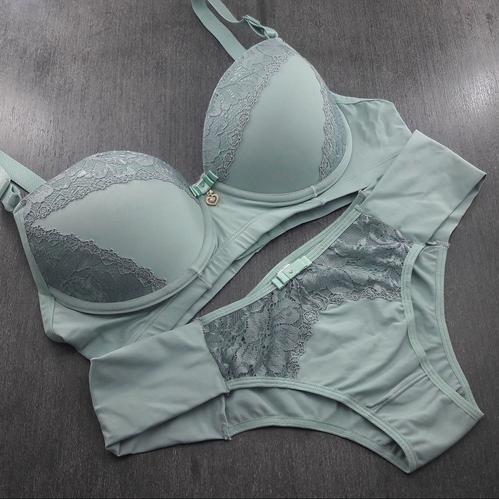 Miniatura: Conjunto Plus Size com Bojo e Renda -Conforto e Beleza