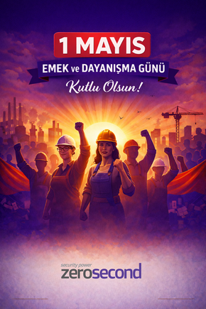 1 Mayıs Emek ve Dayanışma Günü kutlama mesajı görseli.