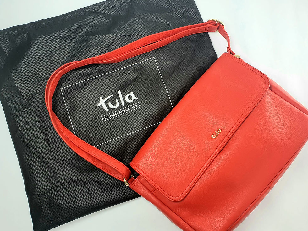 Tula by Radley handbag coral / red soft leather