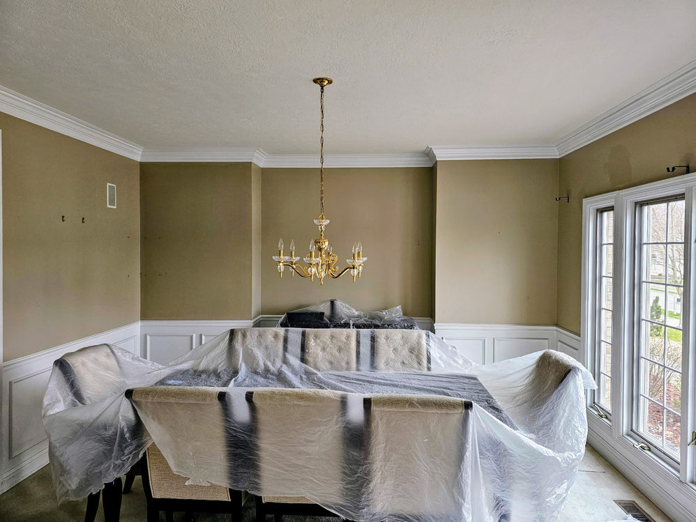 Interior Dining Room Painting in Pittsburgh, PA - Before