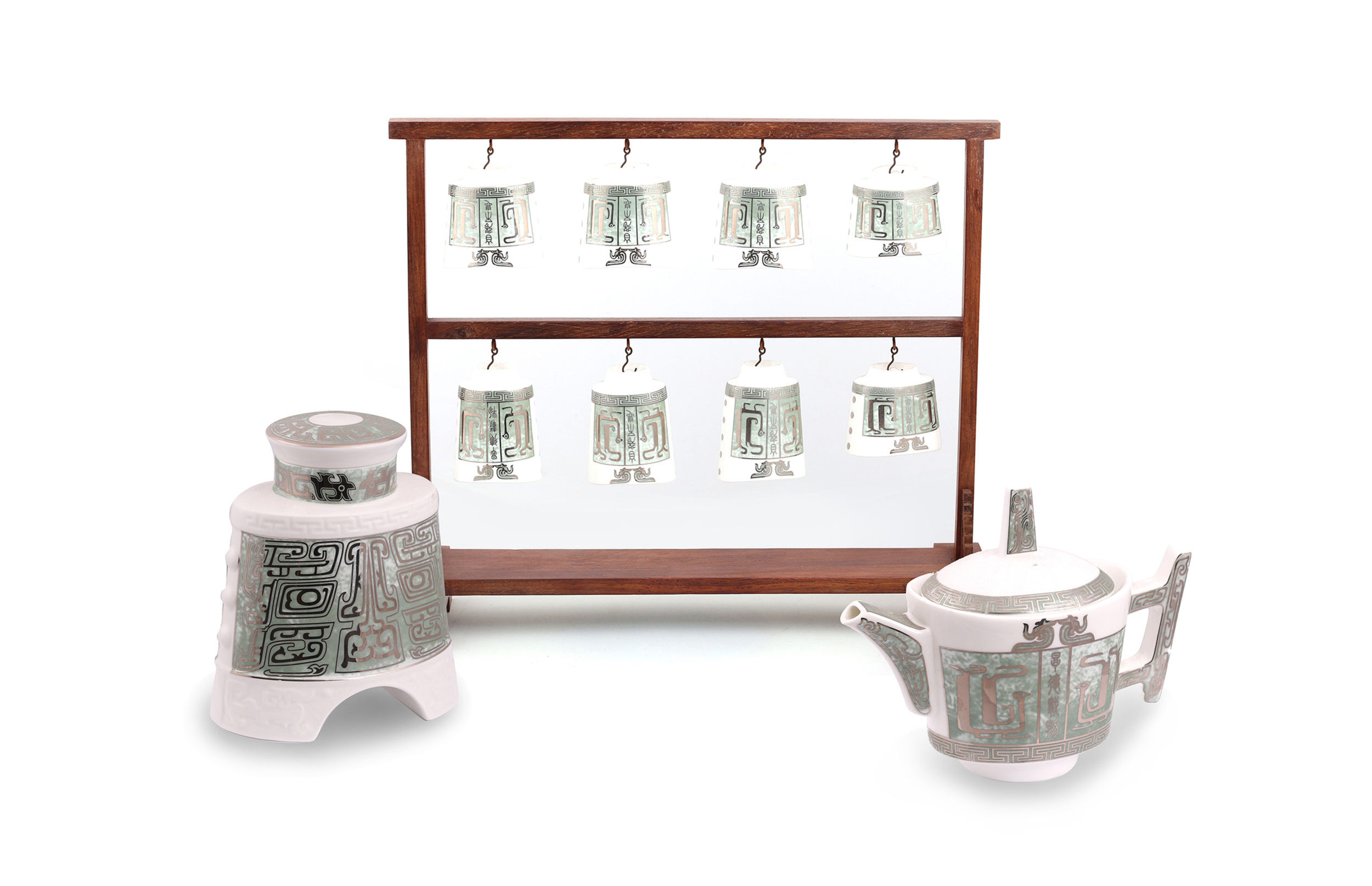 大鐘造型茶具組