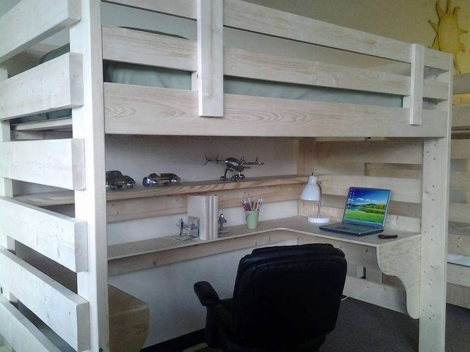 Loft Bed - Full size with Desk