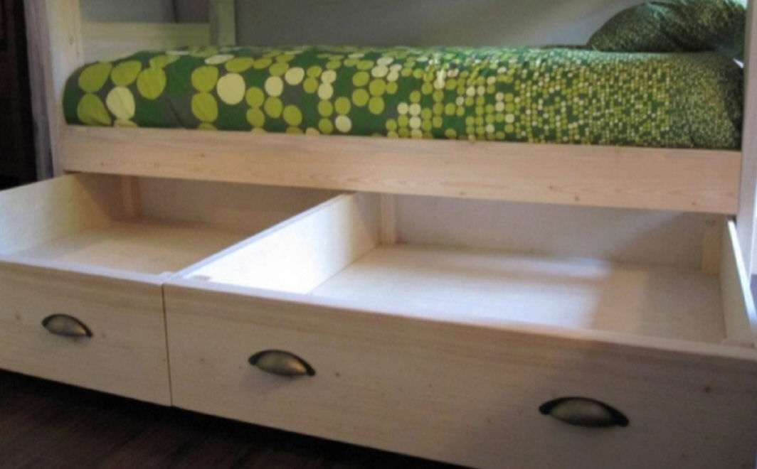 Accessory - A Set of 2 XL-Storage Drawers made for Twin-XL, Full-XL, Queen, and