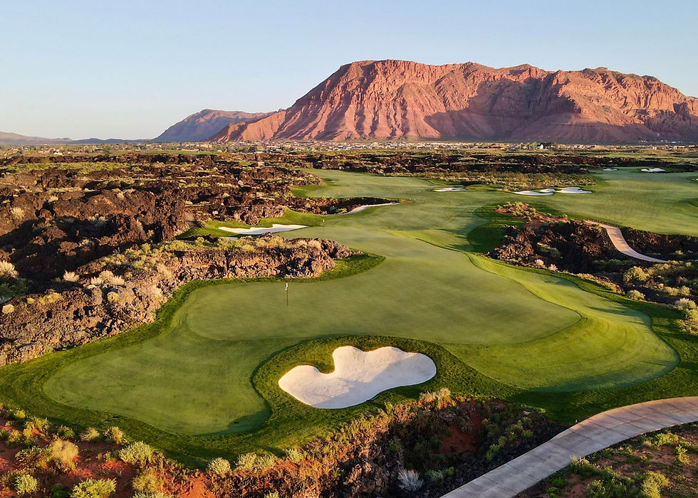 golf course in a desert