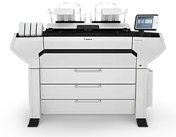 Ploter CAD GIS Canon ColorWave 3800, ki deluje kot tiskalnik za načrte