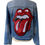 Thumbnail: Rockstar Red Sequin Tongue Denim Jacket