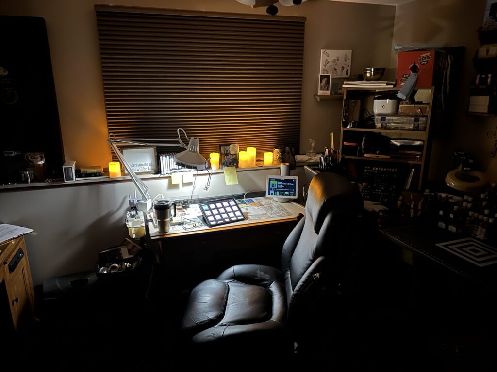 My office is wonderful at night but, during the day, there was just something missing.