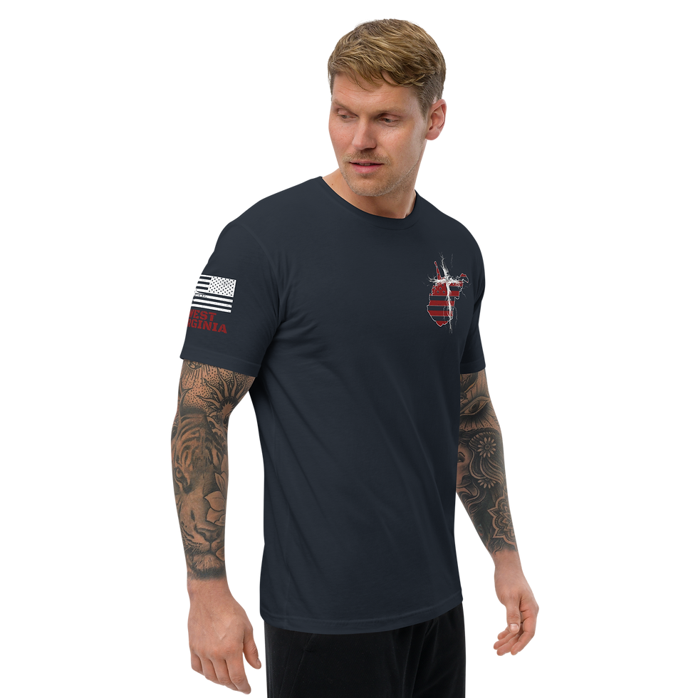 Thumbnail: WEST VIRGINIA STRONG  THROUGH CHRIST Fitted T-shirt
