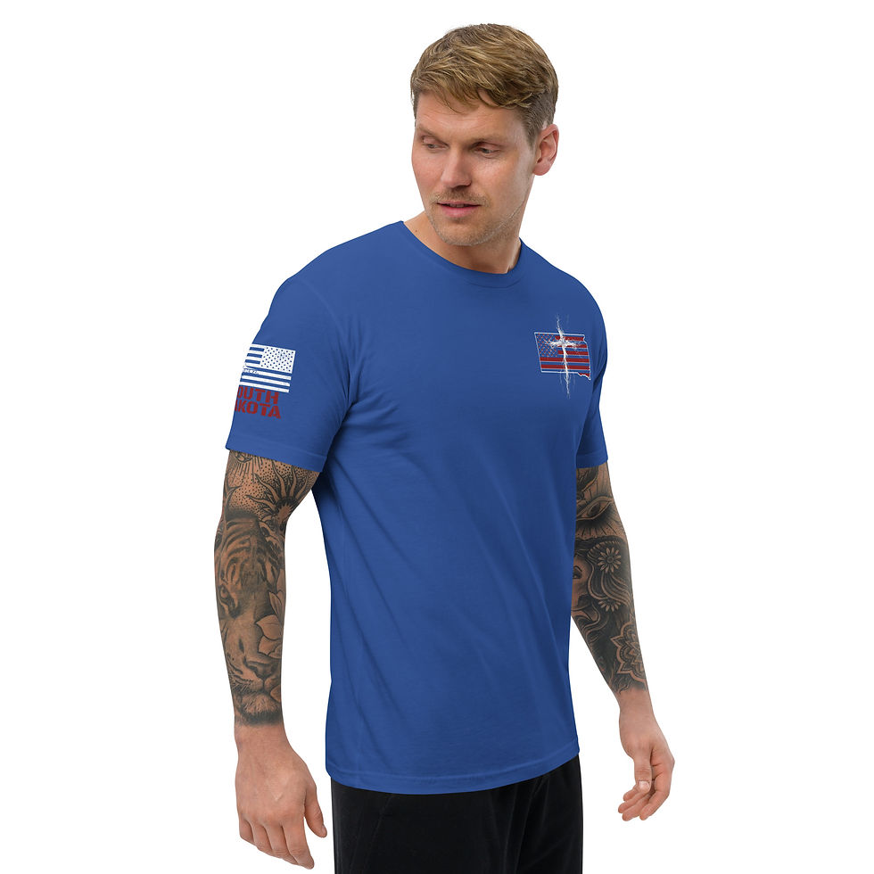 Thumbnail: SOUTH DAKOTA STRONG THROUGH CHRIST Fitted T-shirt