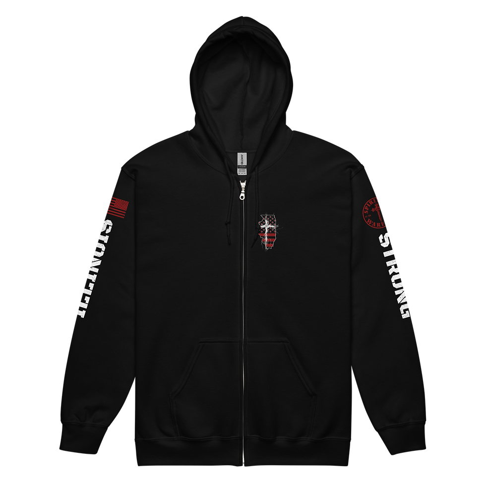 Thumbnail: ILLINOIS STRONG THROUGH CHRIST Zip up Hoodie