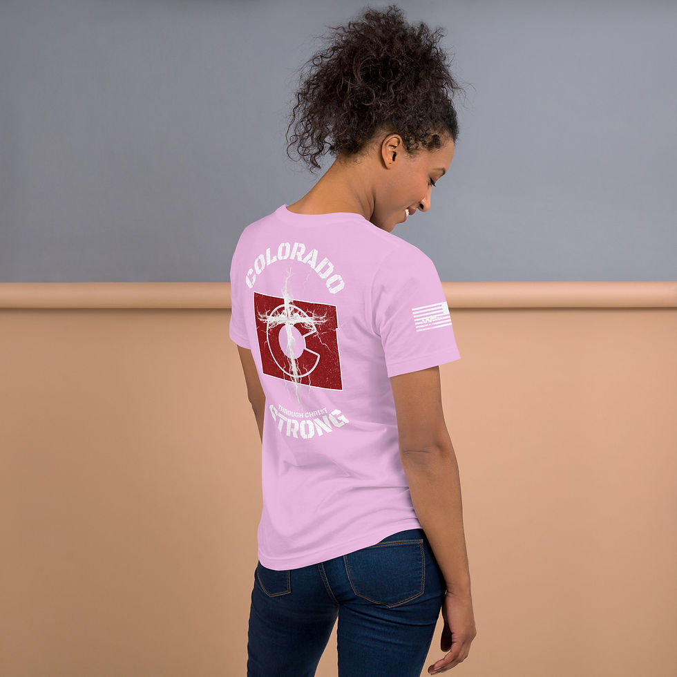 Thumbnail: COLORADO STRONG THROUGH CHRIST T-shirt