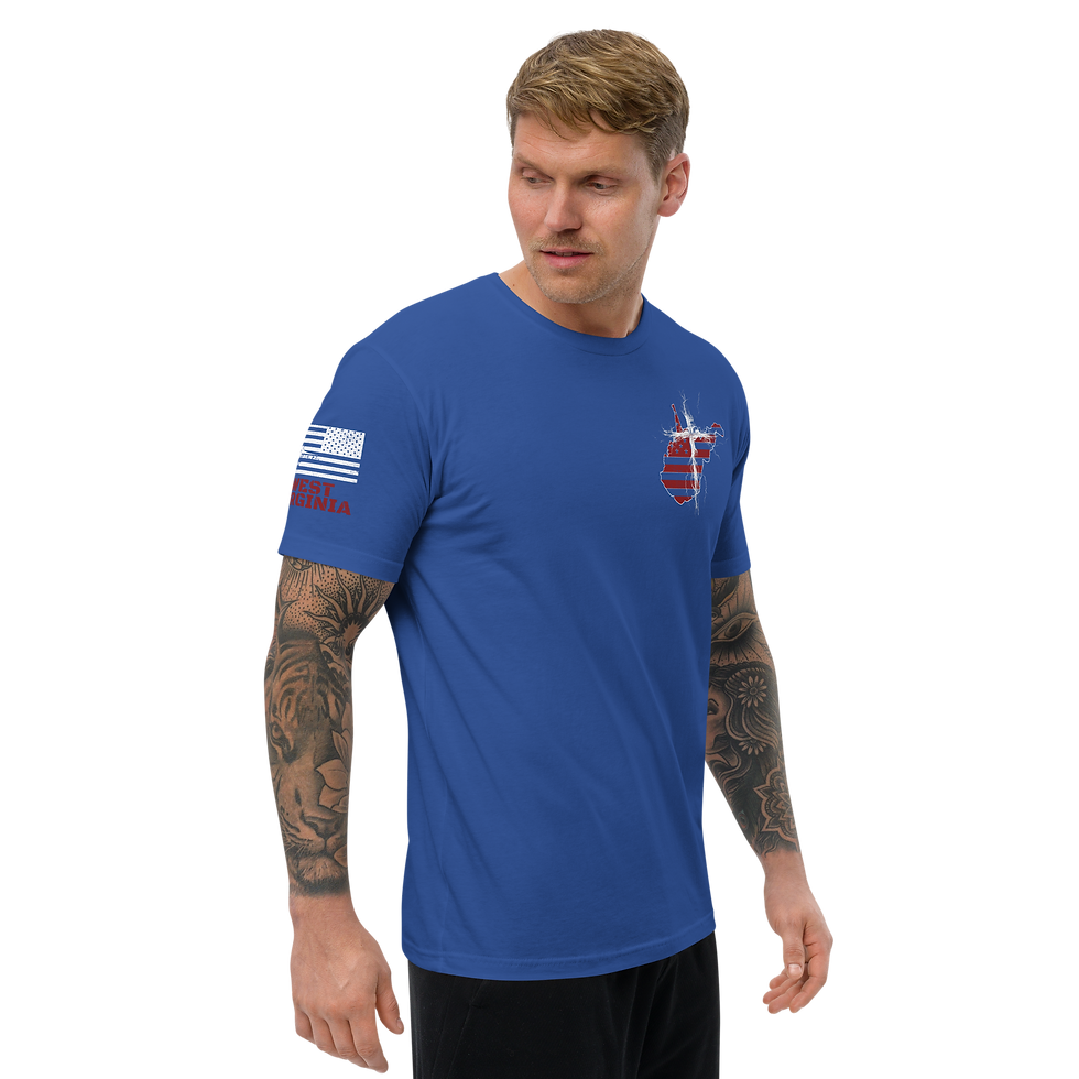 Thumbnail: WEST VIRGINIA STRONG  THROUGH CHRIST Fitted T-shirt