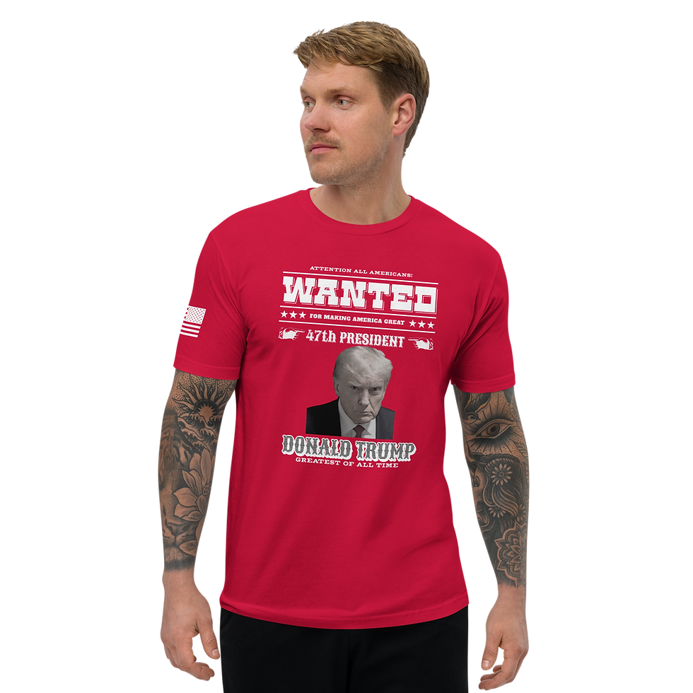 Thumbnail: TRUMP MUGSHOT - WHITE PRINT T-shirt