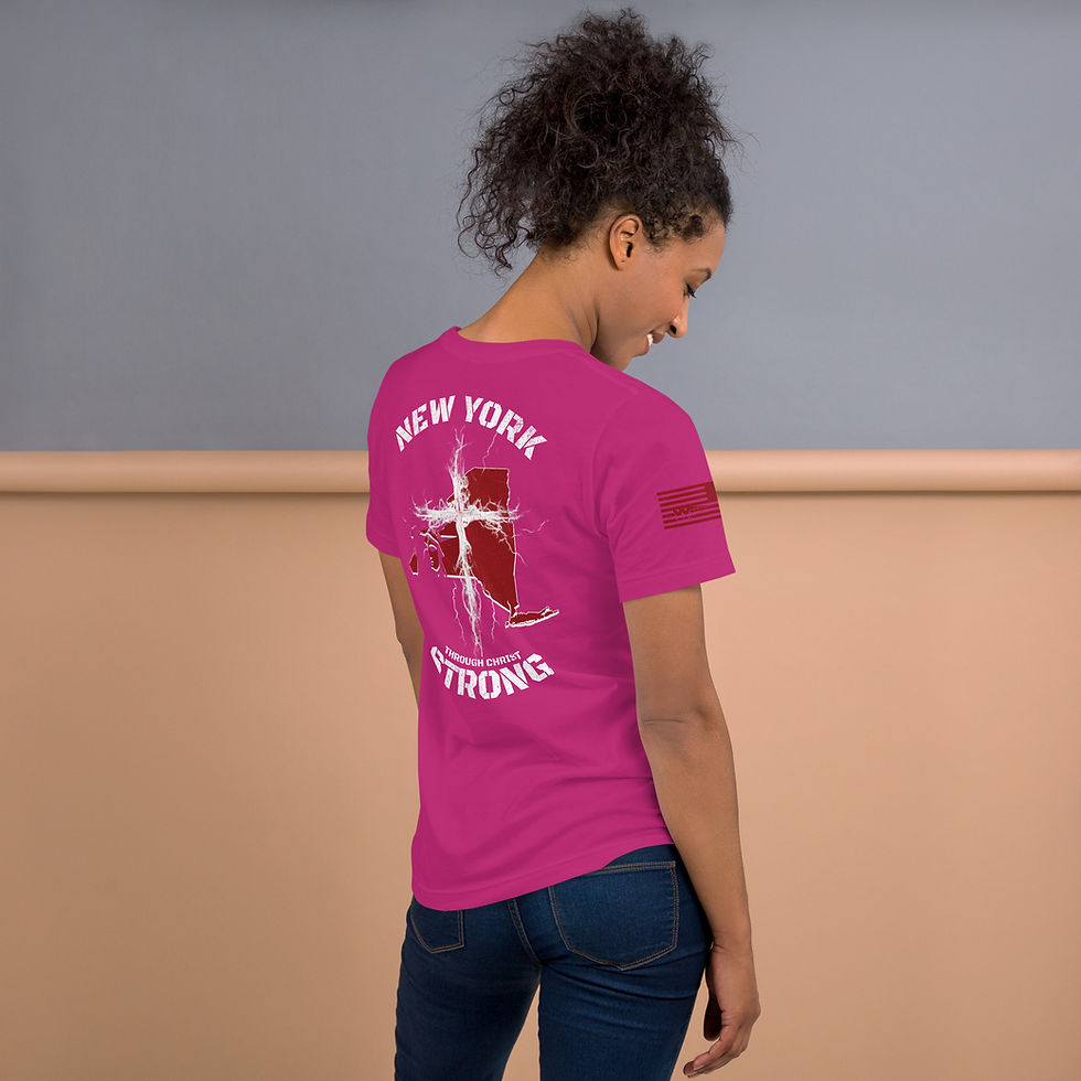 Thumbnail: NEW YORK STRONG THROUGH CHRIST T-shirt