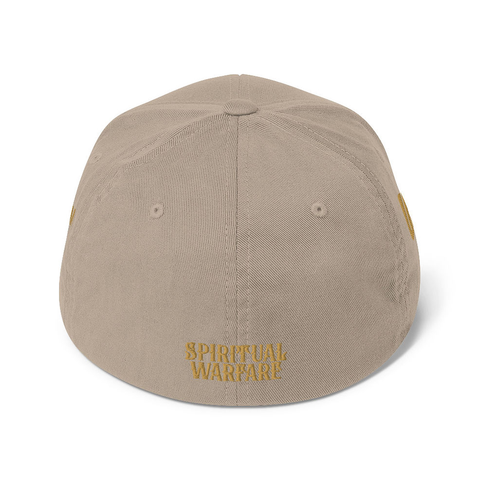 Thumbnail: GOD Embroidered Gold Flex Hat