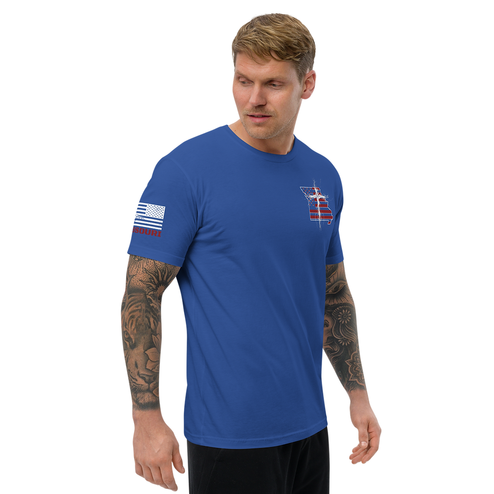 Thumbnail: MISSOURI STRONG THROUGH CHRIST Fitted T-shirt