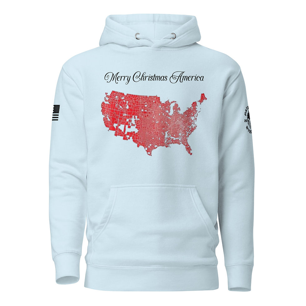 Thumbnail: MERRY CHRISTMAS AMERICA Unisex Hoodie