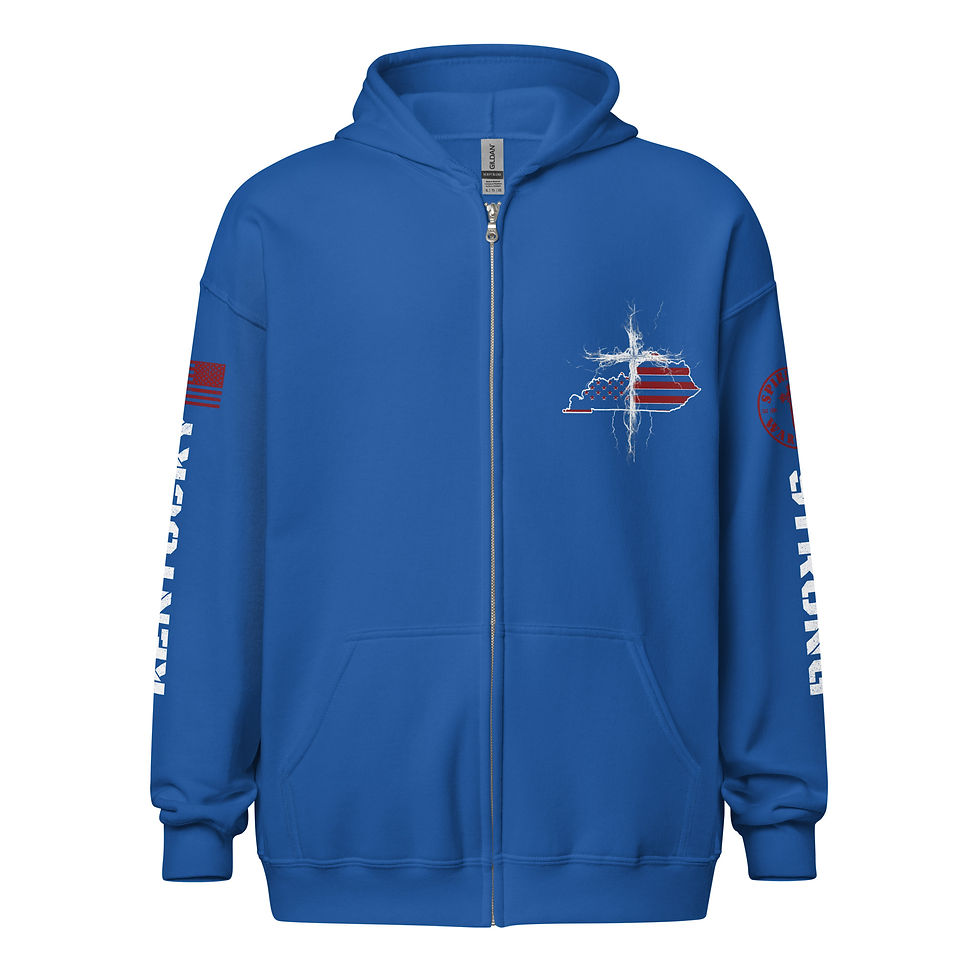 Thumbnail: KENTUCKY STRONG THROUGH CHRIST  Zip up Hoodie