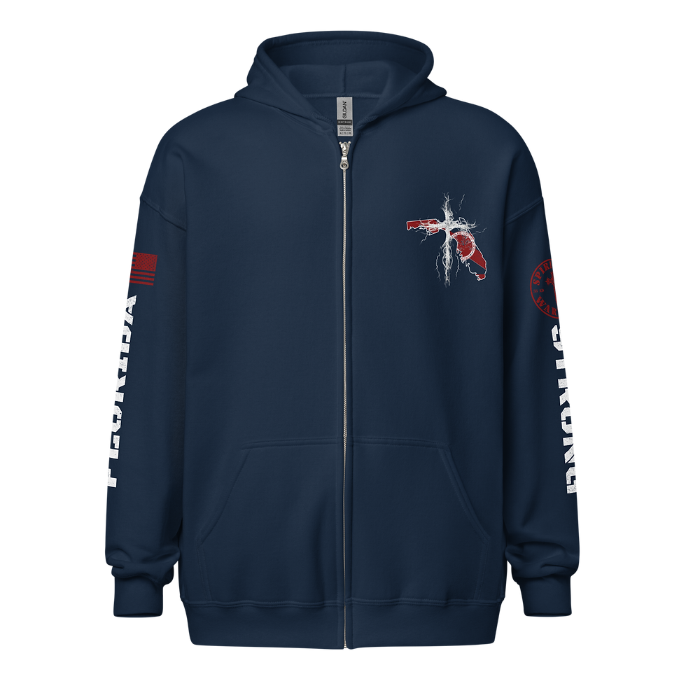 Thumbnail: FLORIDA STRONG THROUGH CHRIST Zip up Hoodie