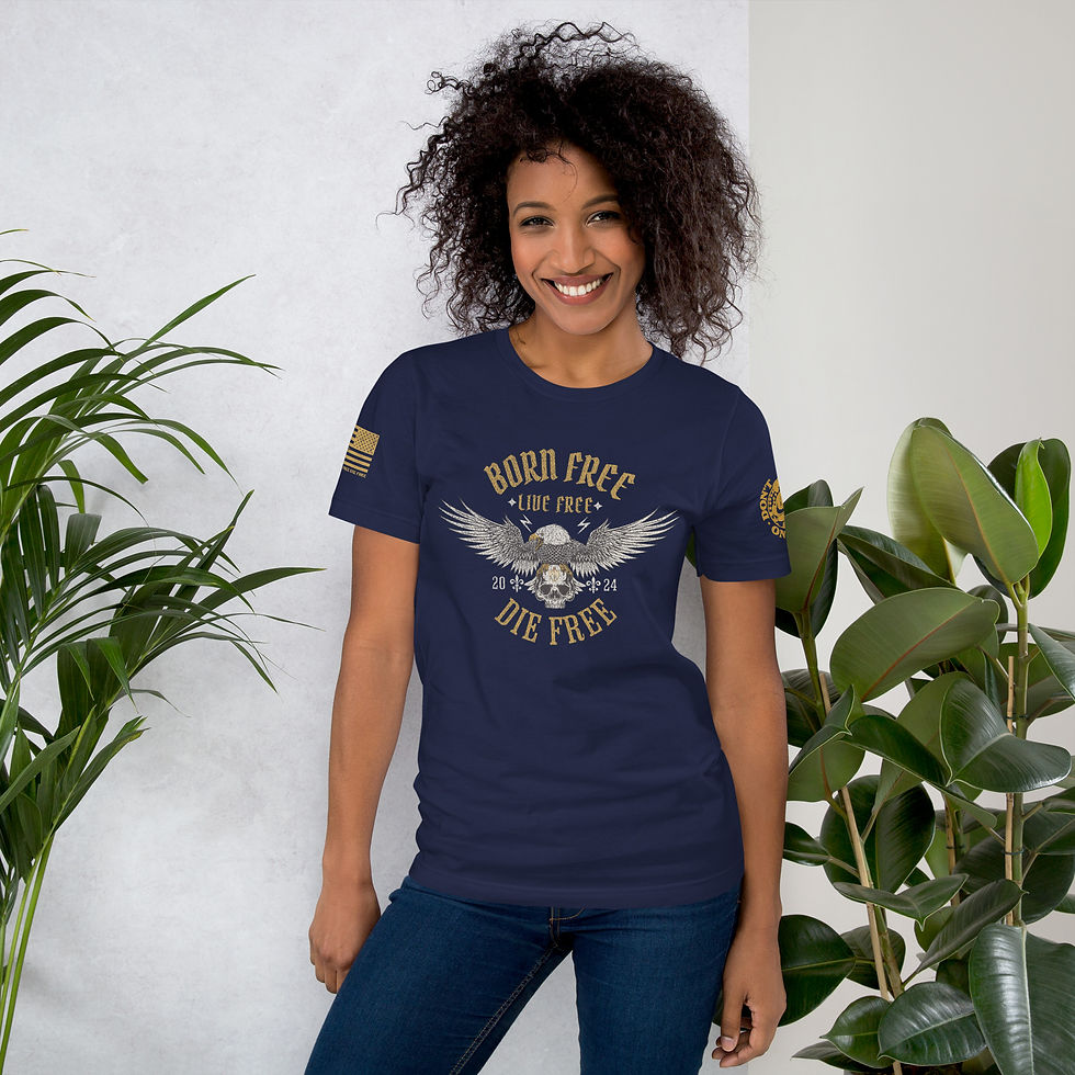 Thumbnail: BORN FREE LIVE FREE DIE FREE T-shirt