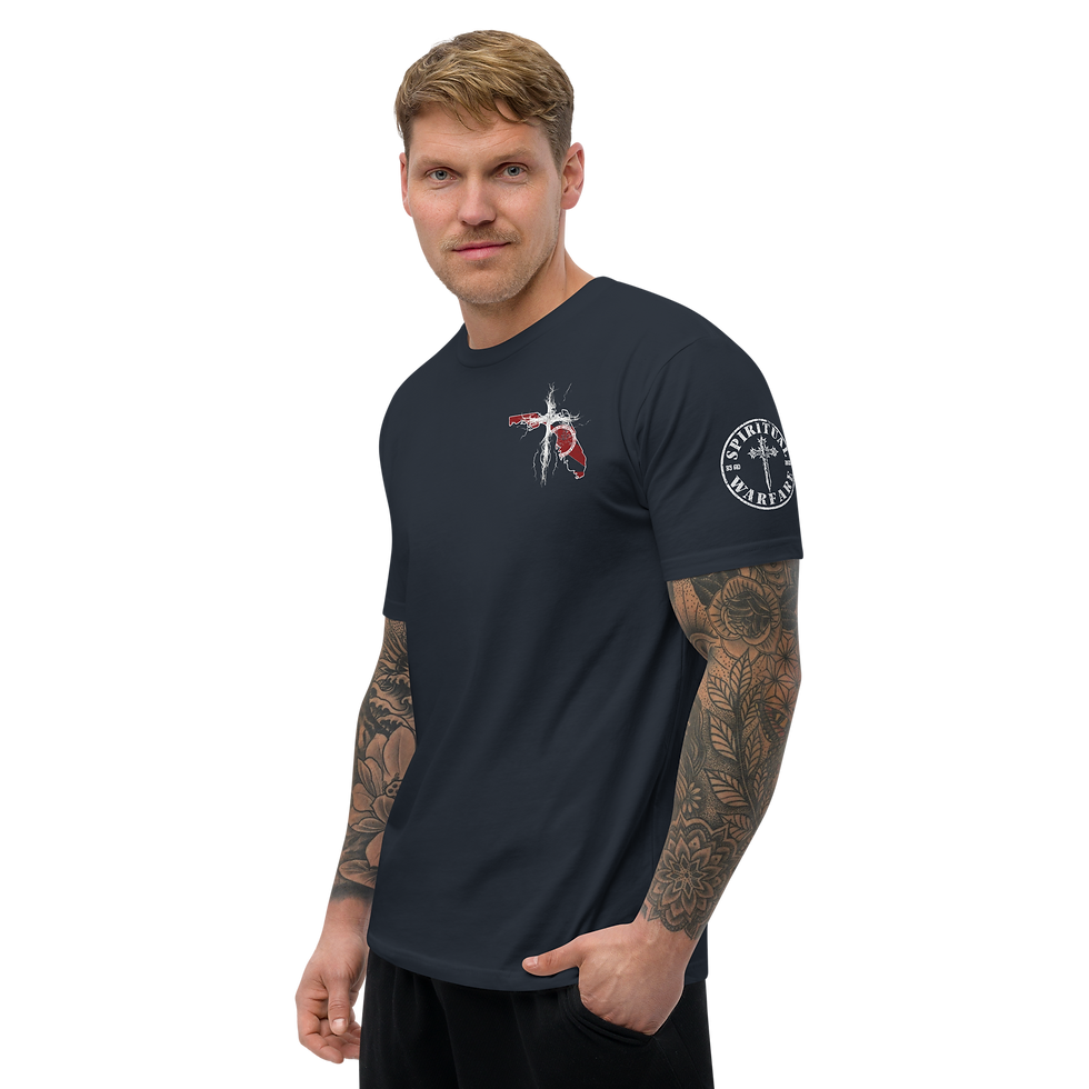 Thumbnail: FLORIDA STRONG THROUGH CHRIST Fitted T-shirt
