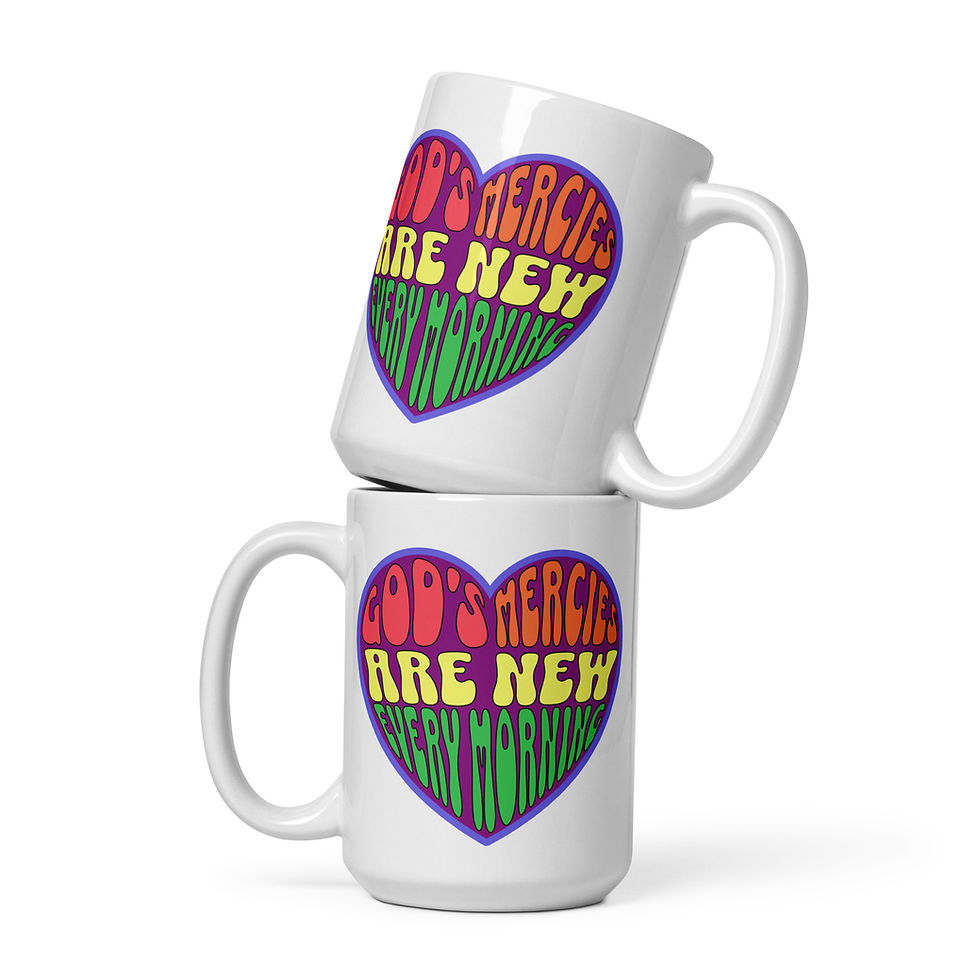 Thumbnail: GOD'S MERCIES White Glossy Mug