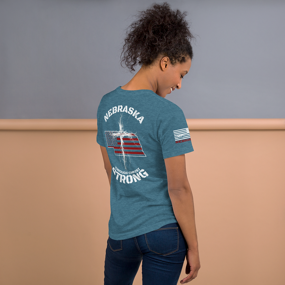 Thumbnail: NEBRASKA STRONG TROUGH CHRIST T-shirt