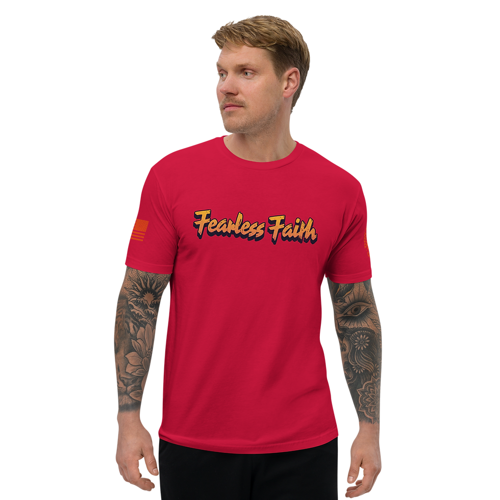 Thumbnail: FEARLESS FAITH Fitted T-shirt