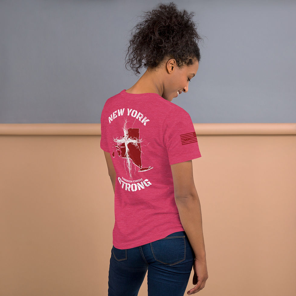 Thumbnail: NEW YORK STRONG THROUGH CHRIST T-shirt
