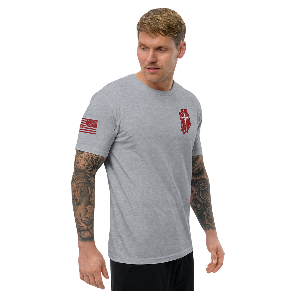 Thumbnail: INDIANA STRONG THROUGH CHRIST Fitted T-shirt
