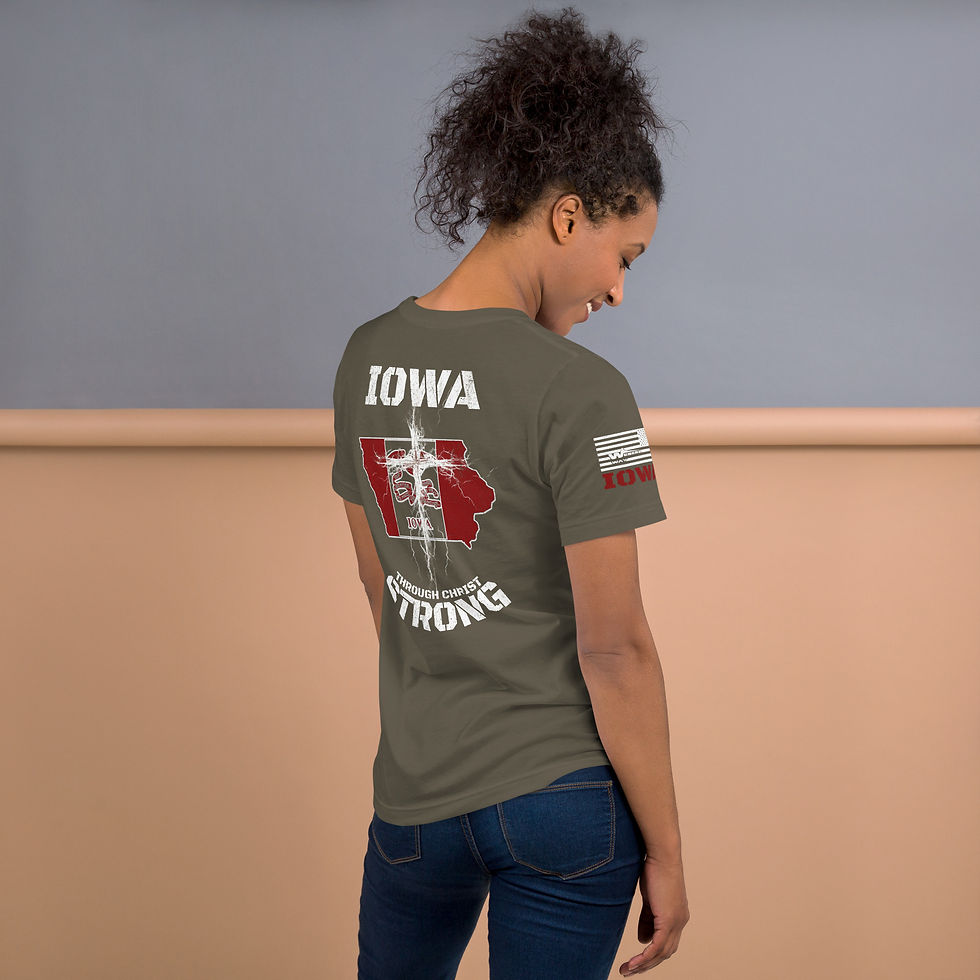Thumbnail: IOWA STRONG THROUGH CHRIST T-shirt