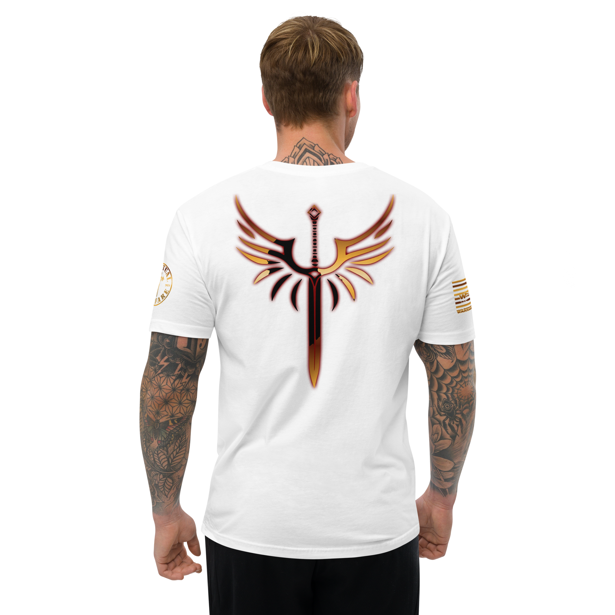 WARRIOR OF GOD Fitted T-shirt