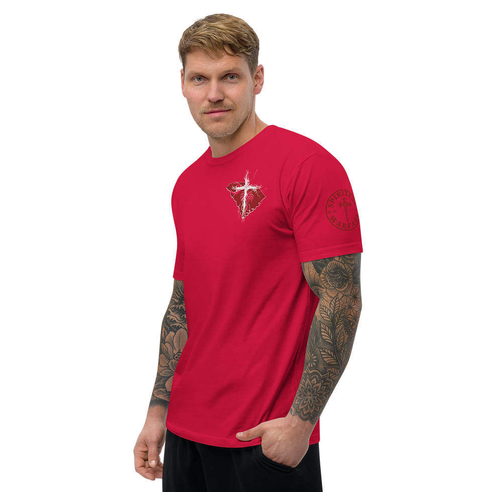 Thumbnail: SOUTH CAROLINA STRONG THROUGH CHRIST Fitted T-shirt
