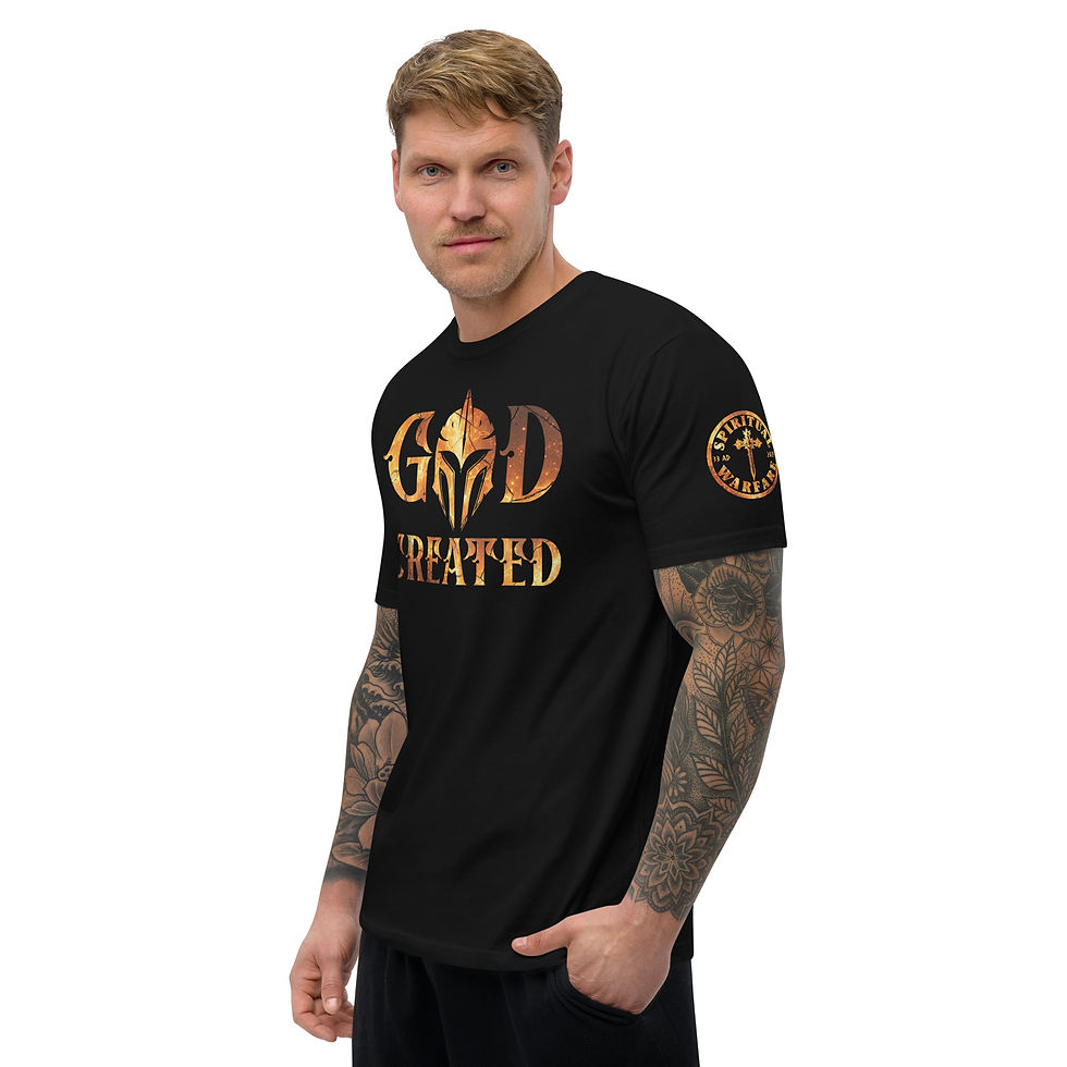 Thumbnail: GOD CREATED Fitted T-shirt