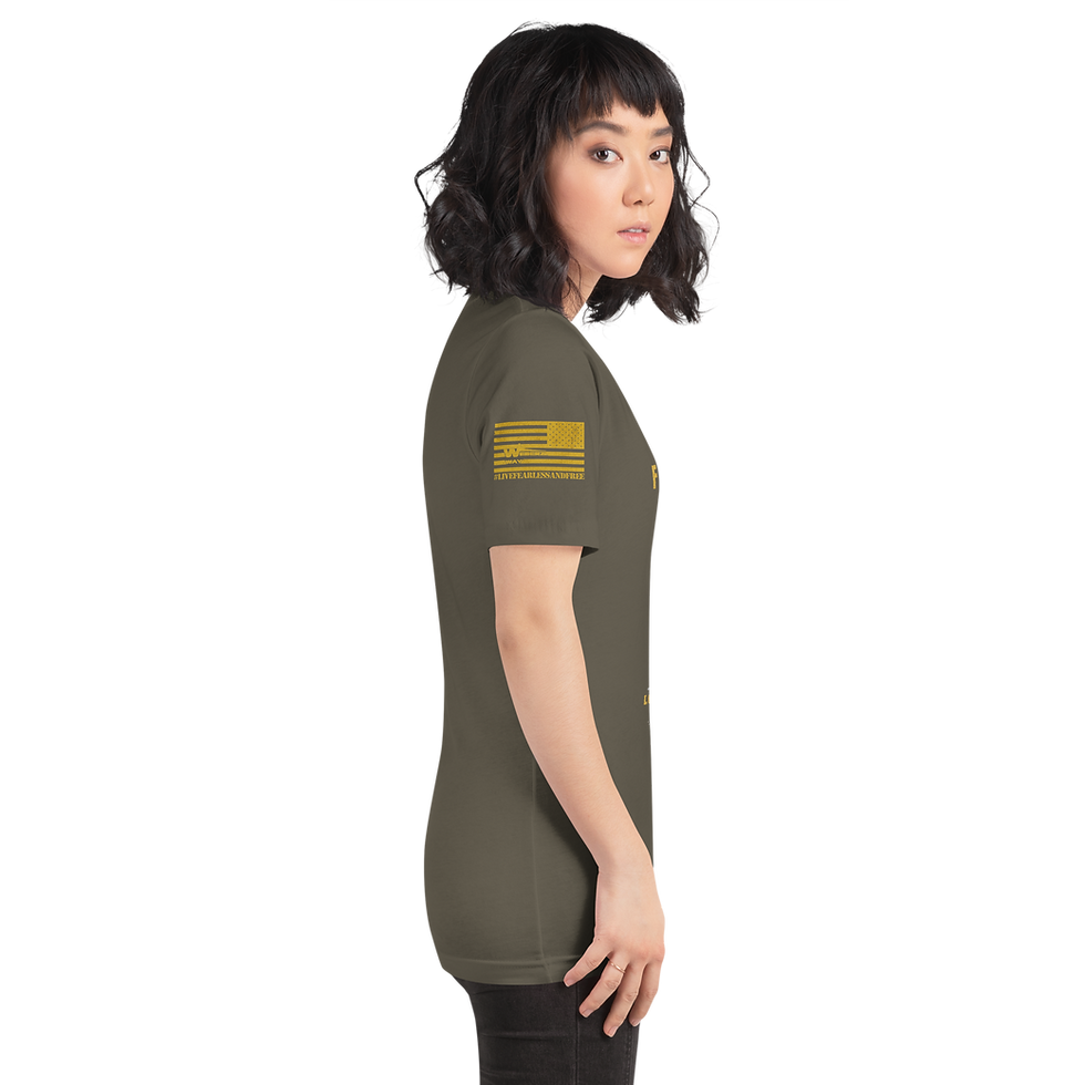 Thumbnail: REBEL FOR FREEDOM #LIVEFEARLESSANDFREE T-shirt