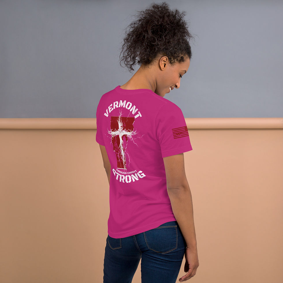 Thumbnail: VERMONT STRONG THROUGH CHRIST T-shirt