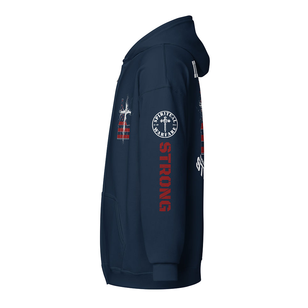 Thumbnail: IDAHO STRONG THROUGH CHRIST Zip up Hoodie